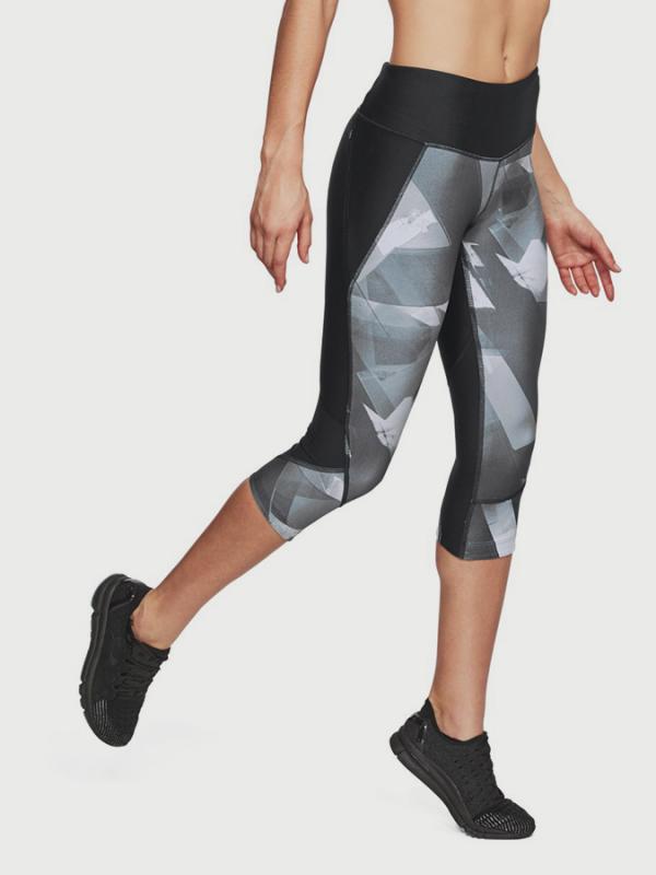 Kompresní legíny Under Armour Fly Fast Prntd Capri Černá