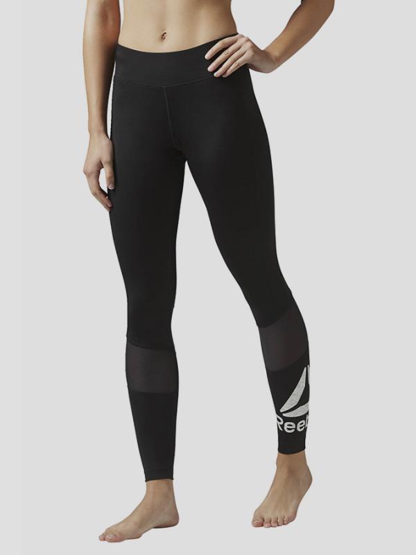 Legíny Reebok WOR BIG LOGO TIGHTS Černá