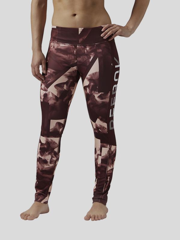 Legíny Reebok WOR SMOKE PRINT TIGHT Barevná