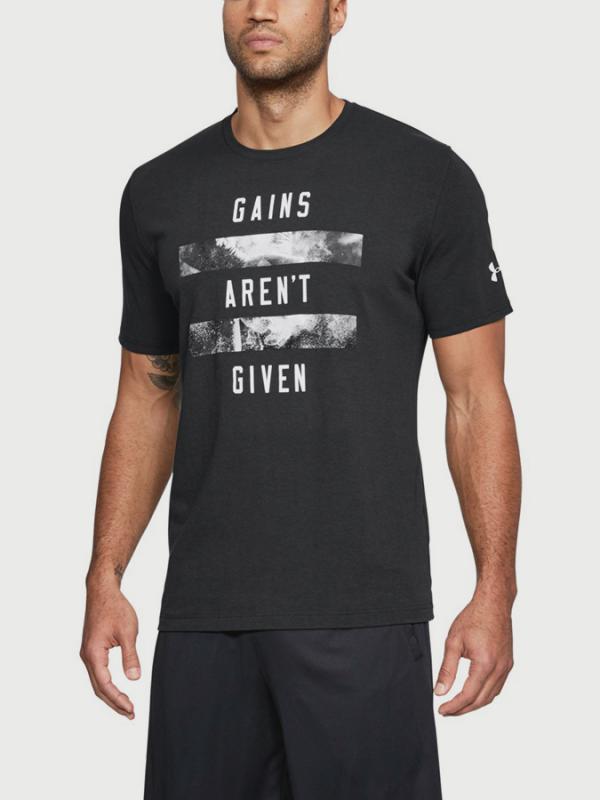 Tričko Under Armour Gains Arent Given SS Černá