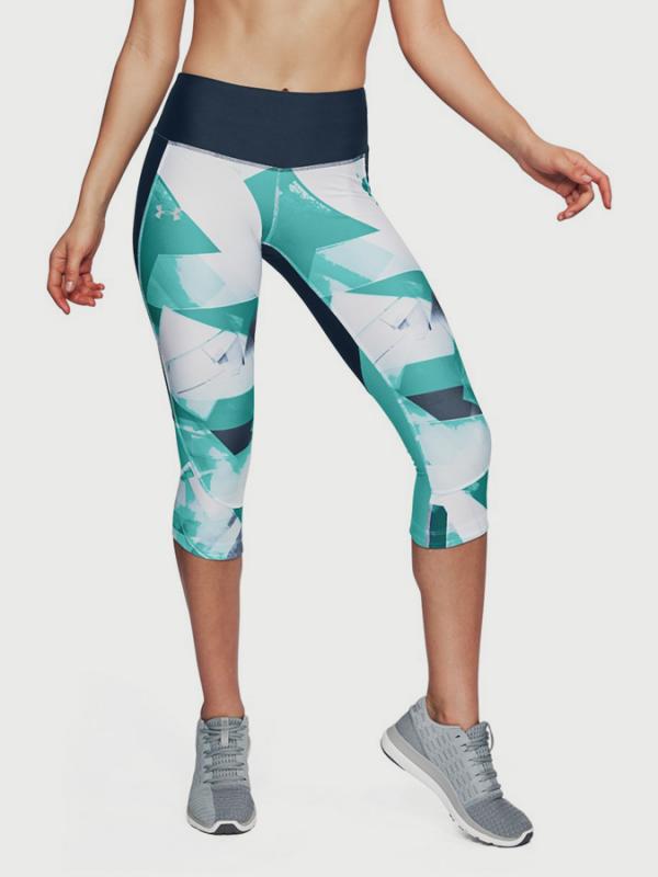 Kompresní legíny Under Armour Fly Fast Prntd Capri Barevná
