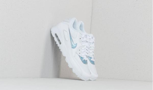 Nike Air Max 90 Mesh (GS) White/ Royal Tint-White