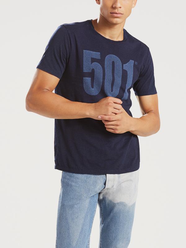 Tričko LEVI'S 501 Graphic Tee ssnl Core Indigo 2 Dar Modrá