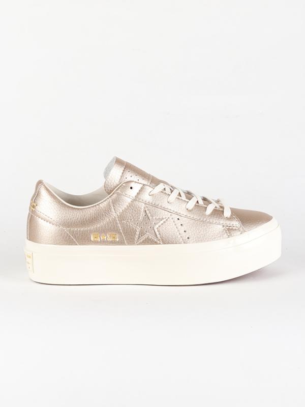 Boty Converse One Star Platform OX Zlatá