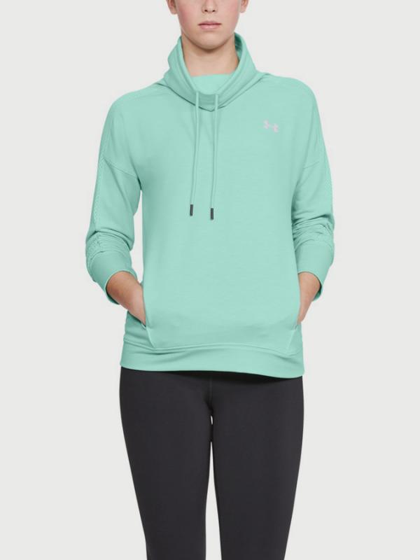 Mikina Under Armour Featherweight Fleece Funnel Zelená