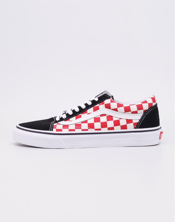 Vans Old Skool (Checkerboard) Black/Red 46