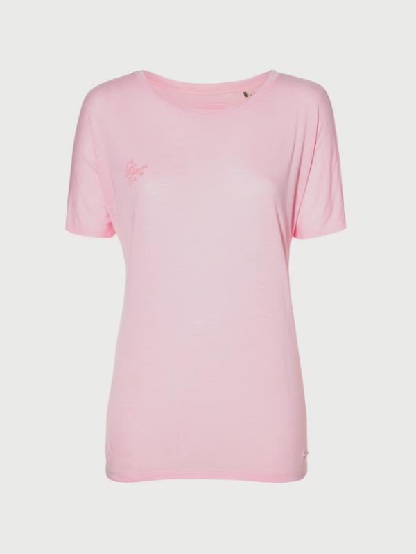 Tričko O´Neill Lw Essentials Drapey T-Shirt Růžová