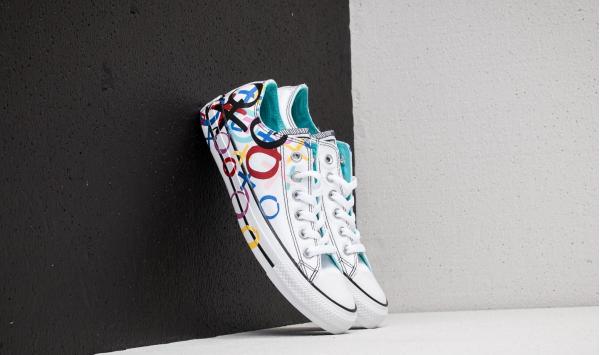 Converse Chuck Taylor All Star Ox White/ Hyper Magenta/ Black