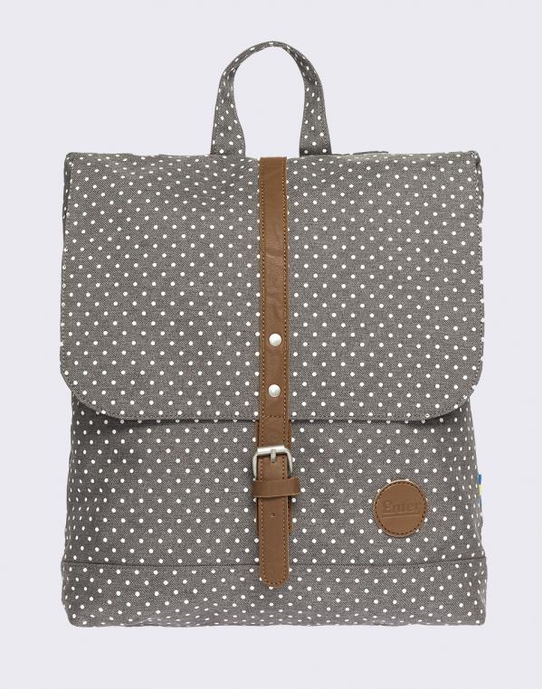 Enter Backpack Mini Melange Grey/White PolkaDot