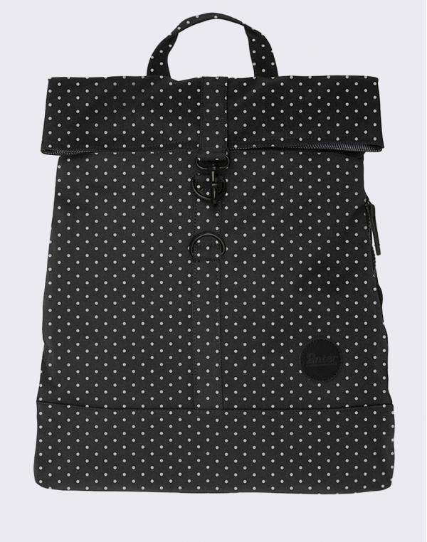 Enter City Fold Top Black/White PolkaDot