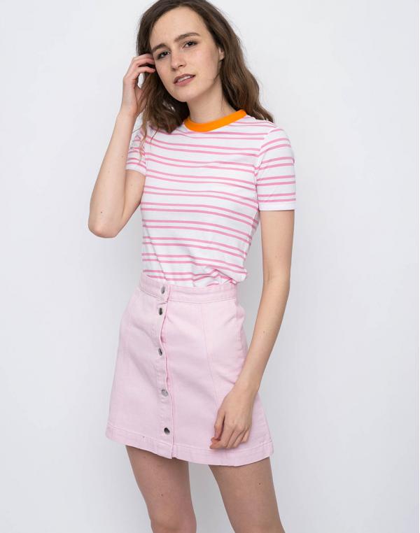 Edited Leila pink, white, rosa 40