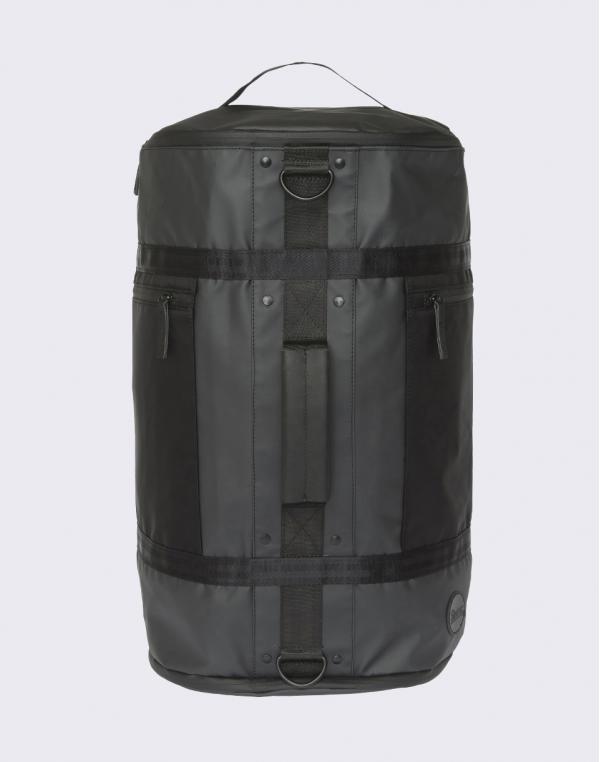 Enter Research Hiker Duffel Black Waterproof/Black Heavy Nylon/ Black Leather