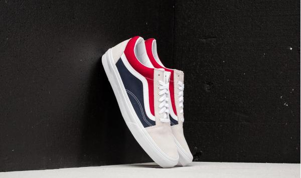 Vans Old Skool (Retro Block) White/ Red