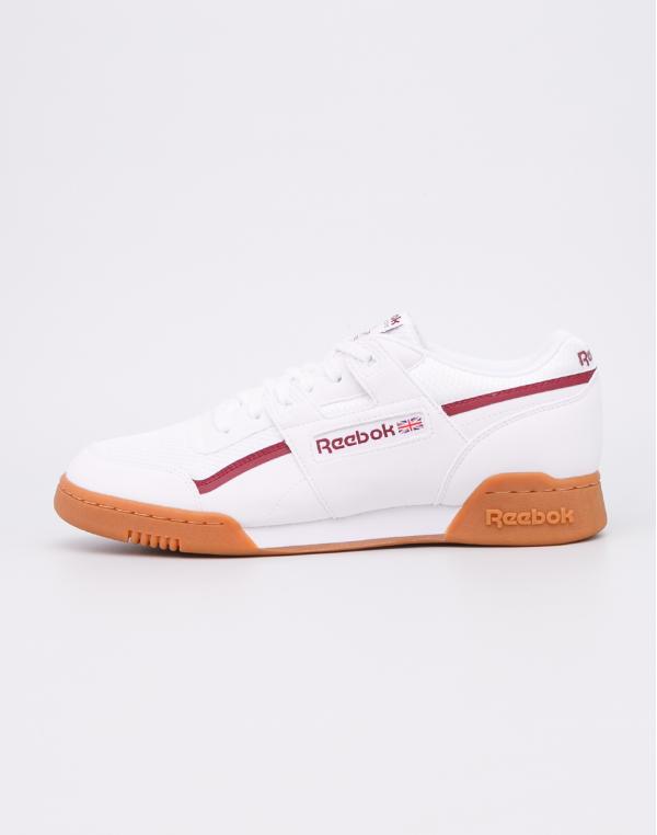Reebok Workout Plus MVS White/ Urban Maroon/ Chalk Green 44