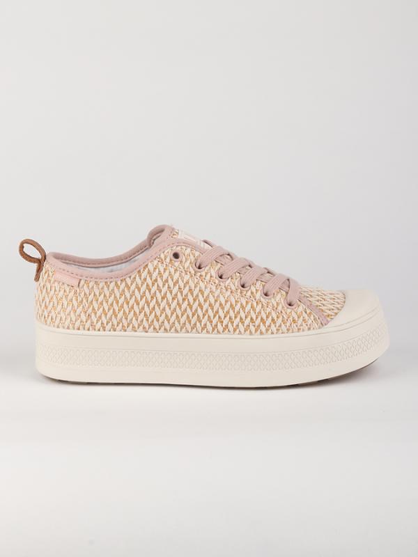 Boty Palladium Sub Lace Jq W-Rose Dust/Marshmallow/Gum Hnědá