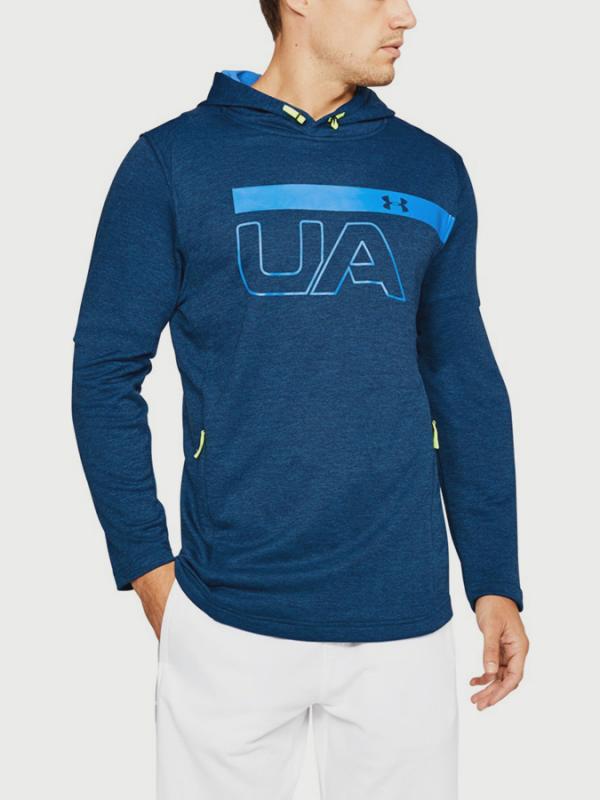 Mikina Under Armour Tech Terry Po Graphic Hoodie Modrá