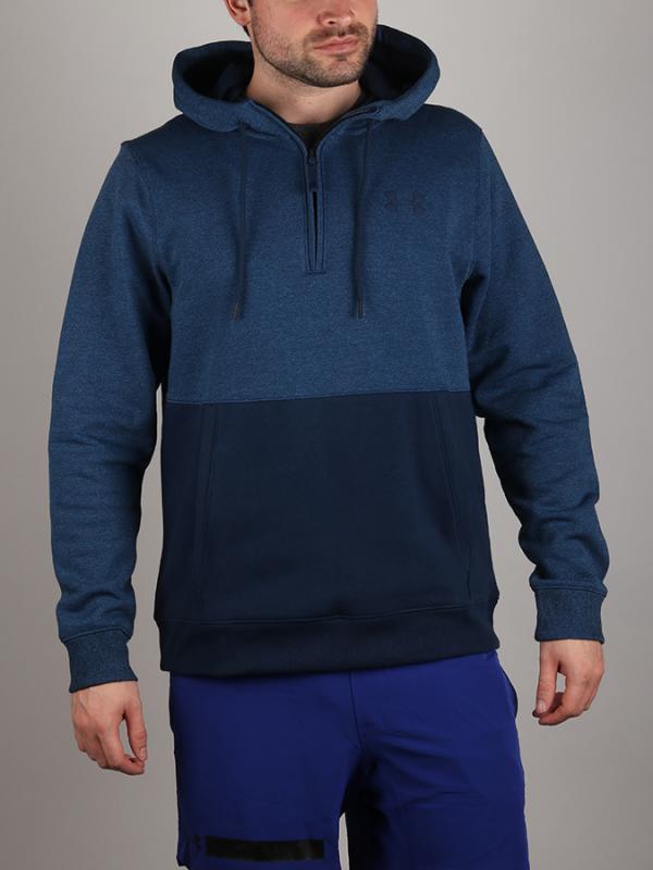 Mikina Under Armour Threadborne 1/2 Zip Hoodie Modrá