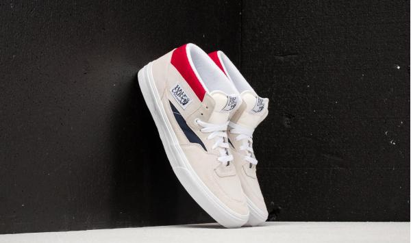 Vans Half Cab (Retro Block) White/ Red