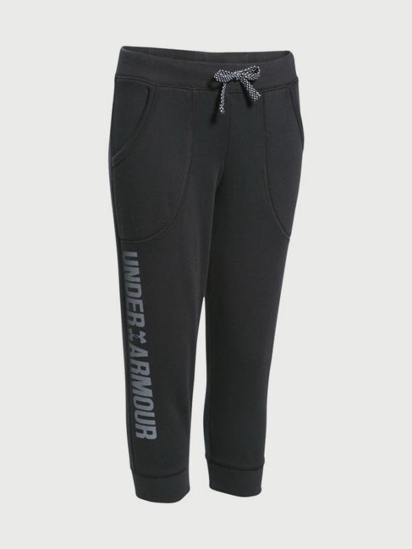 Tepláky Under Armour Favorite Fleece Capri Černá