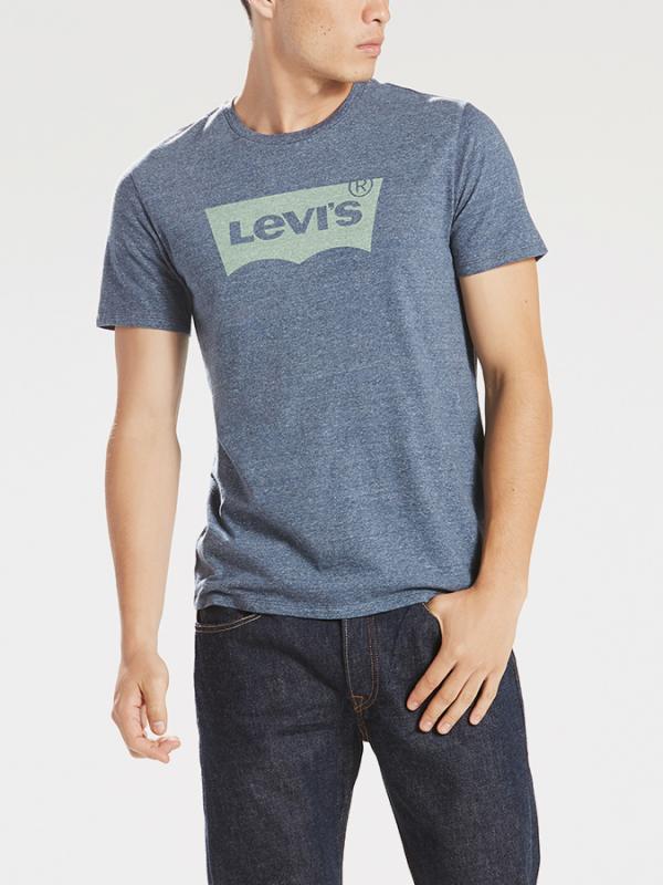 Tričko LEVI'S Housemark Graphic Tee ssnl Color Hm Dre Modrá