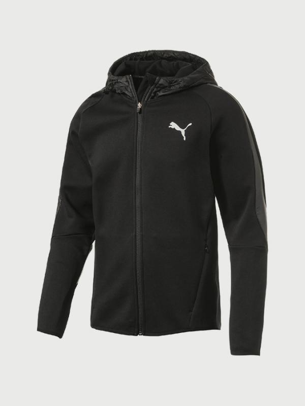 Mikina Puma Evostripe Shield FZ Hoody Černá