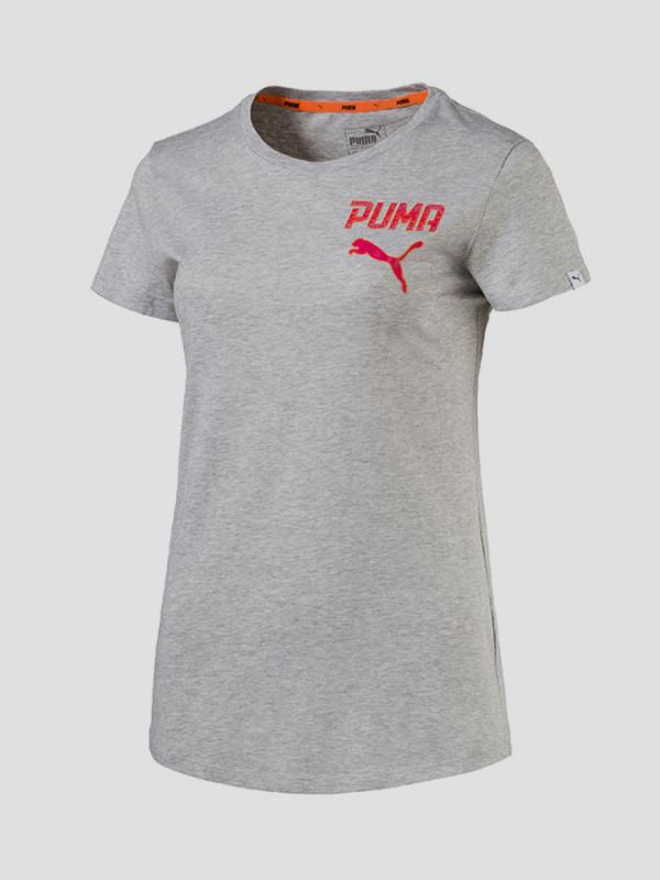Tričko Puma ATHLETIC Tee W Light Gray Heat Šedá