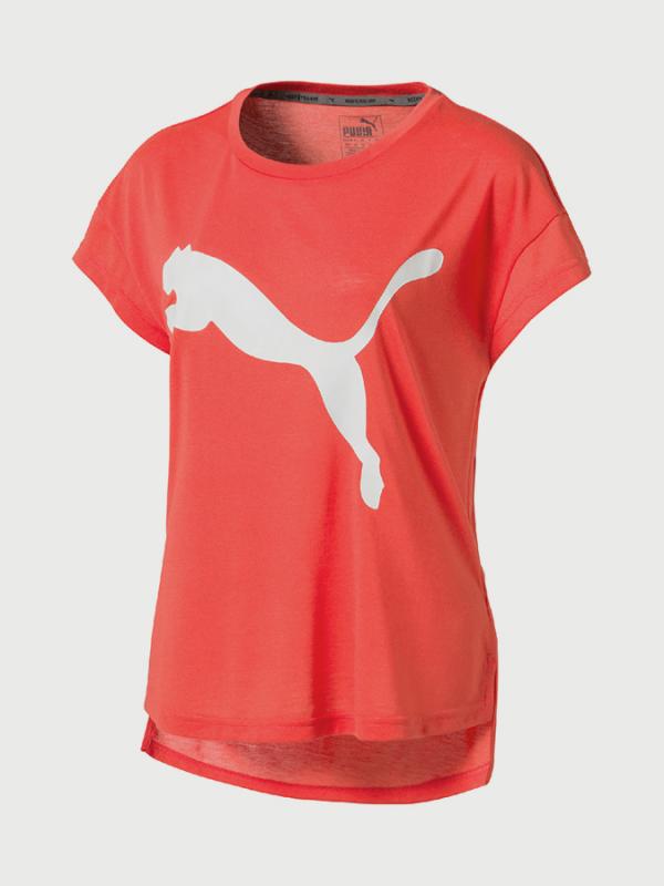 Tričko Puma Urban Sports Trend Tee W Hot Coral Červená