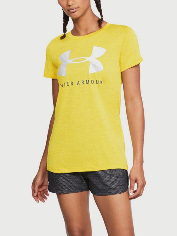 Tričko Under Armour Tech Graphic Twist SSc Žlutá