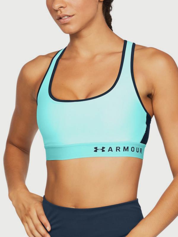 Kompresní podprsenka Under Armour Mid Crossback Zelená