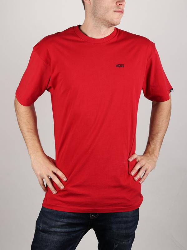 Tričko Vans Mn Left Chest Logo T Chili Pepper Červená
