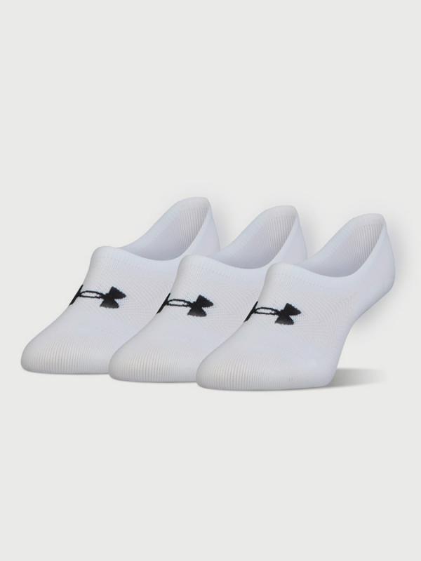 Ponožky Under Armour ESSential Ultra Low Liner 3 Pack Bílá