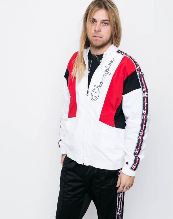 Champion Full Zip Top WHT/NBK/RED L