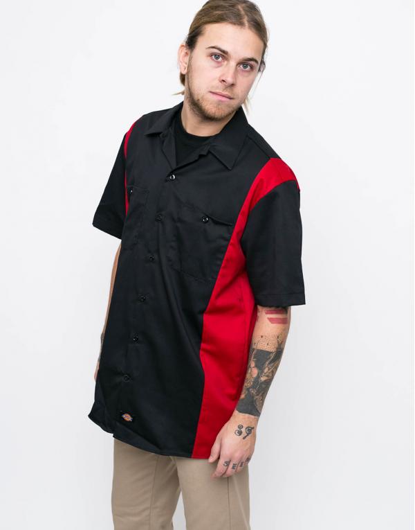 Dickies Two Tone Work Black/EngRed M