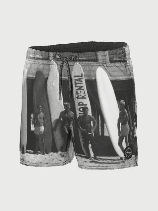 Boardshortky O´Neill Pm Mid Vert Photo Art Shorts Černá