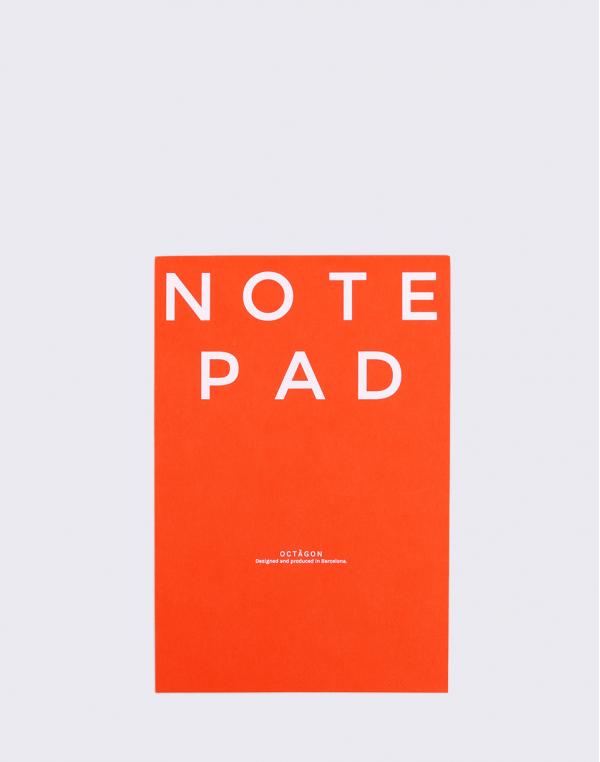 Octagon Note Pad Orange