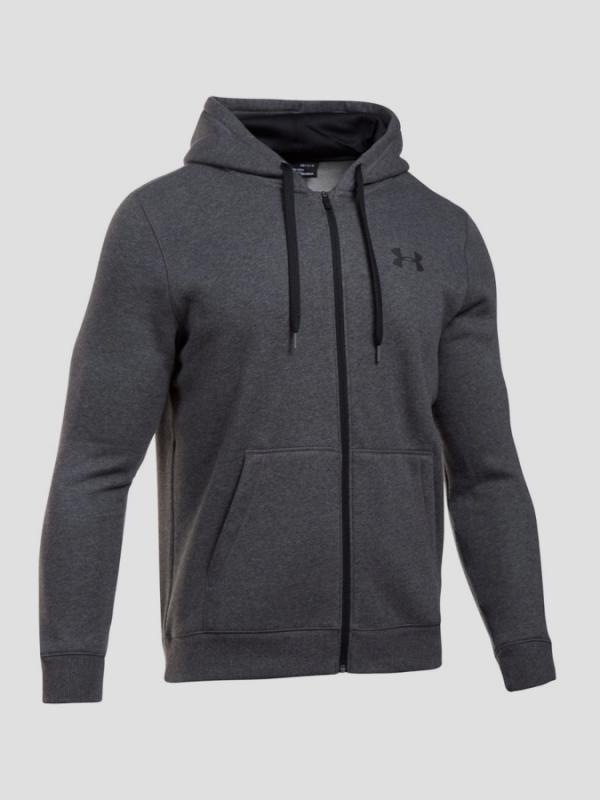 Mikina Under Armour Rival Fitted Full Zip Šedá