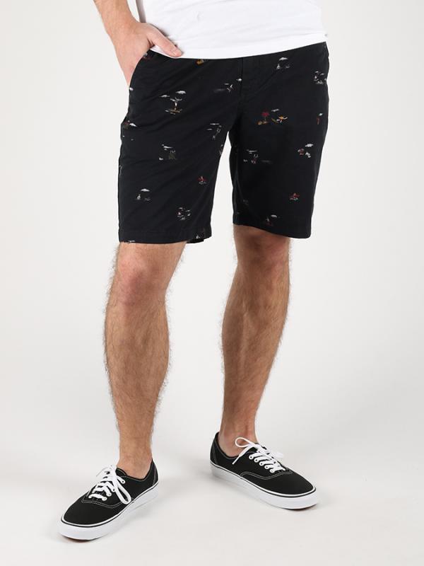 Kraťasy Vans Mn Authentic Printed Black Tres Černá