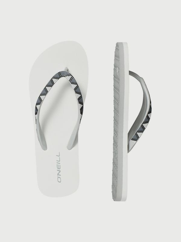Žabky O´Neill Fw Printed Strap Flip Flops Bílá