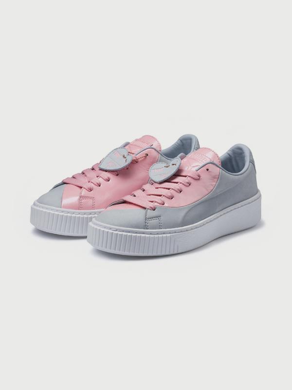 Boty Puma Basket Platform Val Wn s FM Šedá