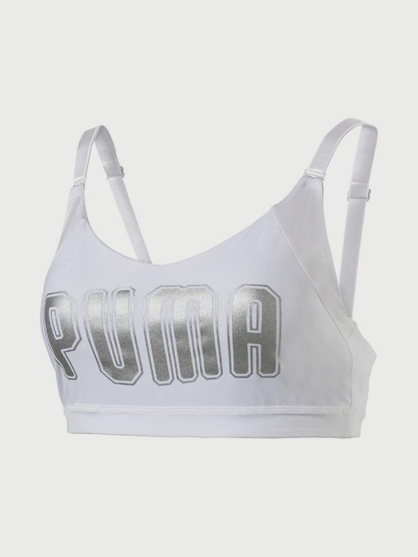 Podprsenka Puma En Pointe Logo Bra - M Bílá