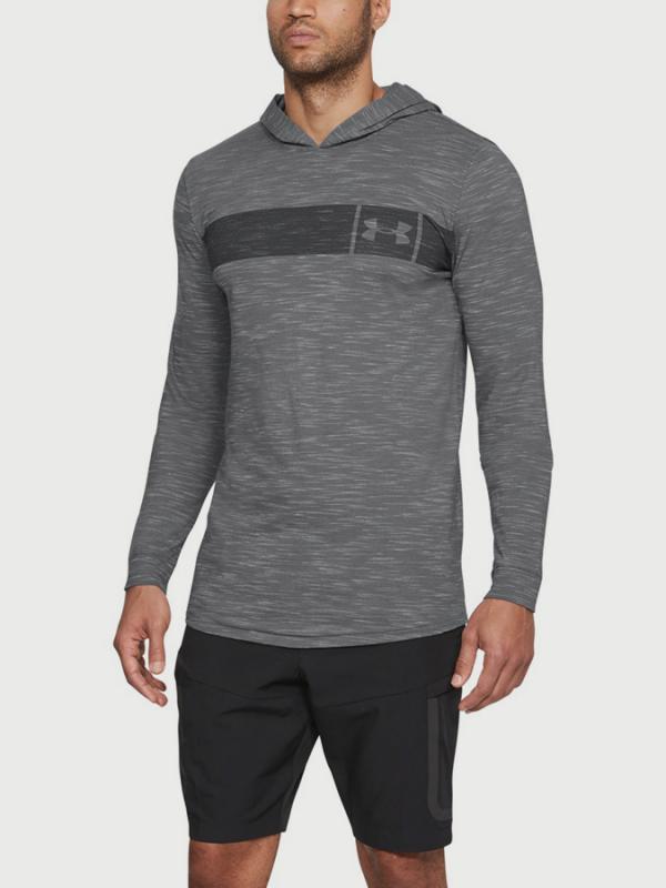 Tričko Under Armour Sportstyle Core Hoodie Šedá