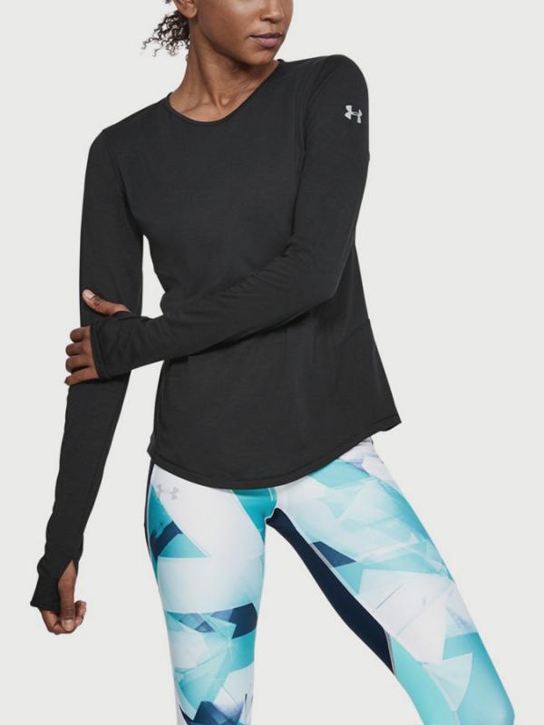 Tričko Under Armour Threadborne Swyft LS Černá
