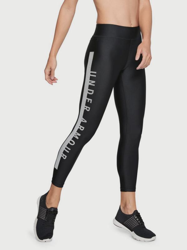 Kompresní legíny Under Armour Heatgear Armr Branded Ankle Cp Černá