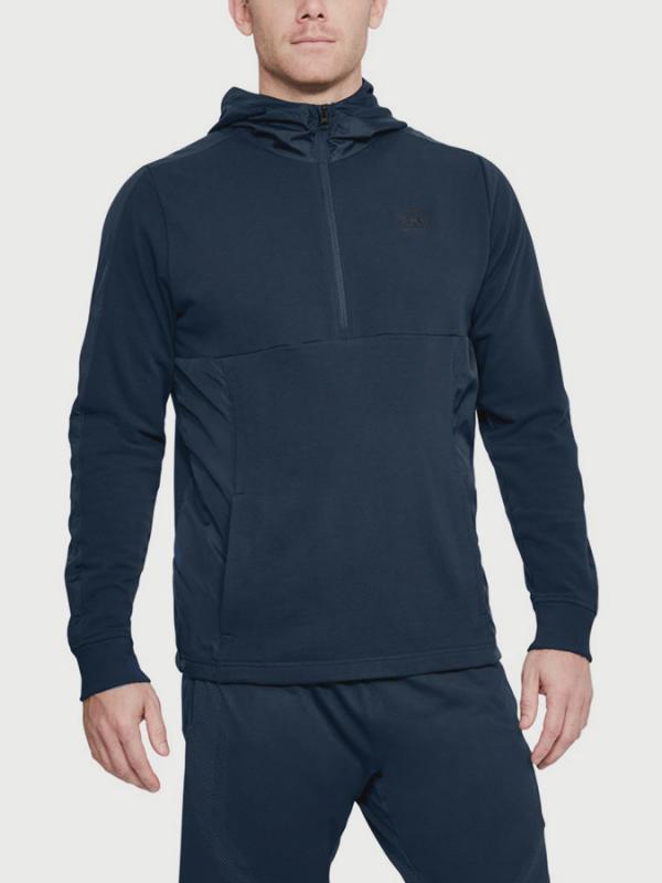 Mikina Under Armour Threadborne Terry Hoody Modrá
