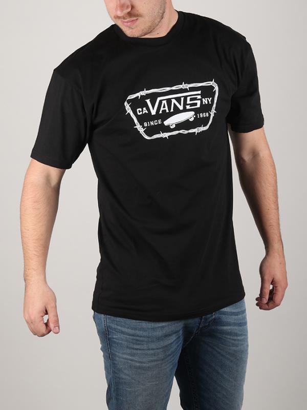 Tričko Vans Mn Full Patch Barbed Black Černá