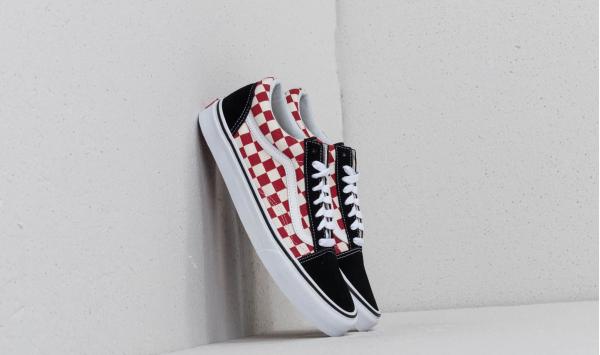 Vans Old Skool (Checkerboard) Black/ Red