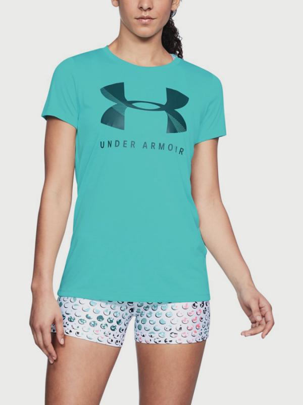 Tričko Under Armour Tech Graphic Twist SSc Zelená