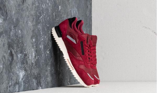 Reebok CL Leather Ripple SN Urban Maroon/ Chalk Pink