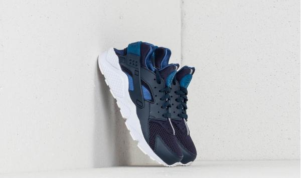 Nike Air Huarache Obsidian/ Gym Blue-White