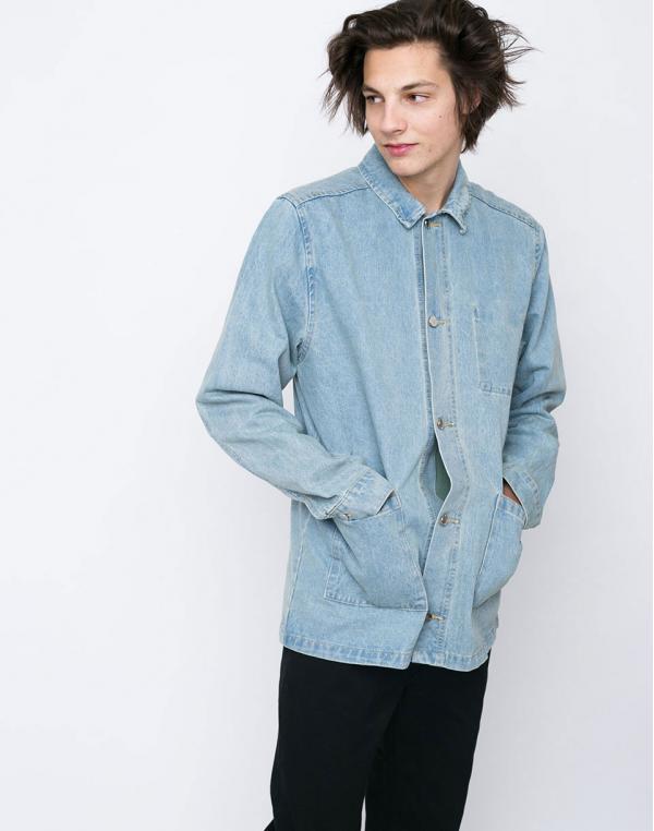 WeSC The Denim Coach Bleached Denim XL